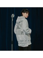 韓國Romantic Crown - [RMTC WITH SVT WOOZI] MONOCHROME HOODIE_LIGHT GREY